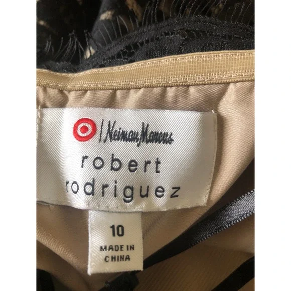 NWT Robert Rodriguez Neiman Marcus Target Black Lace Strapless Party Dress - Picture 7 of 16